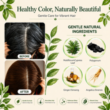 DEXE Herbal Hair Dye Comb | Natural Plant-Based Formula | Easy Hair Coloring at Home | Mess-Free, Even Coverage | Soft, Shiny Results | 200 ml