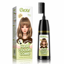 DEXE Herbal Hair Dye Comb | Natural Plant-Based Formula | Easy Hair Coloring at Home | Mess-Free, Even Coverage | Soft, Shiny Results | 200 ml