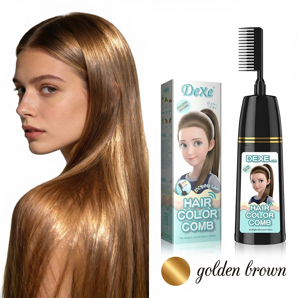 Dexe Classic Maca Powder Instant Hair Dye Shampoo