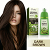 Natural Organic Bubble Hair Color Shampoo - Instant Dye for Grey Hair - Natural Brown 3.0